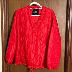 Zara puffer jacket size xs small but fits medium